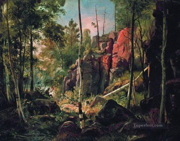 Bosque Painting - Vista de la isla de Valaam kukko 1860 1 paisaje clásico bosque de Ivan Ivanovich